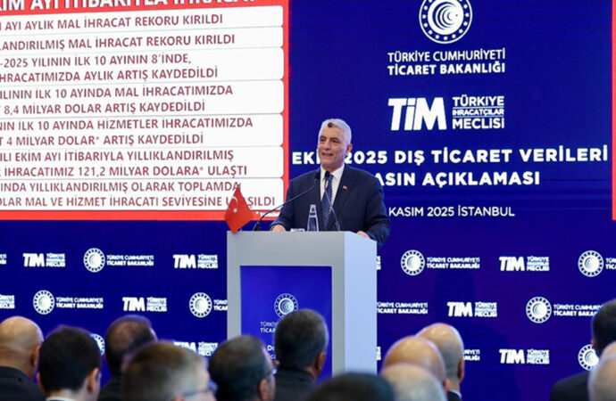 Ticaret Bakanı Ömer Bolat, ekim ayı dış ticaret verilerini açıkladı